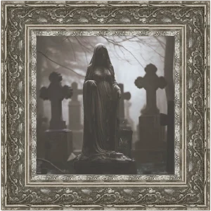 Ornate Antique Silver Baroque Frame – A Gothic Touch of Timeless Elegance